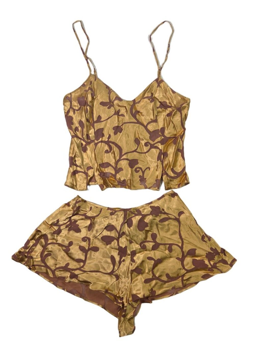 Rare Vtg Victoria's Secret The Lingerie Collection Pajama Set S Silk Blend - Picture 1 of 10